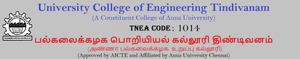 University College of Engineering Tindivanam